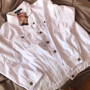 White Jean Jacket from the Naked Wardrobe